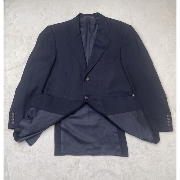 Ermenegildo Zegna High Performance Sport Coat Suit Jacket Navy Size 48 R / 38 R - Picture 2 of 14